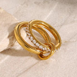 18K Gold Plated Eloise Ring placed with different angle