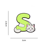 S Cat Brooch Enamel Pin