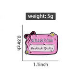 Bookish Girlie Brooch Enamel Pin