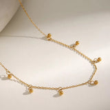 18K Gold Plated Alexi Necklace placed with different angle