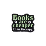 Books Therapy Brooch Enamel Pin