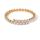 18K Gold Plated Hexagon Tennis Bracelet