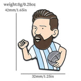 Messi Brooch Enamel Pin