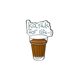 Karak Chai Enamel Sticker