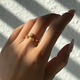18k Gold Plated Quintet Ring