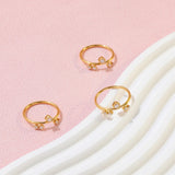 18k Gold Plated Quintet Ring