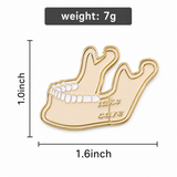 Dental Jaw Dentist Medical Brooch Enamel Pin