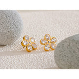 18k Gold Plated Blossom Earrings