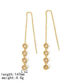 18K Gold Plated Round Sui Dhaga Drops