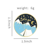 Let’s Go Travel Brooch Enamel Pin