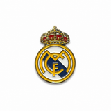 Real Madrid Crest Metal Enamel Sticker
