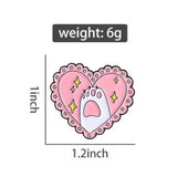 Paw Love Brooch Enamel Pin
