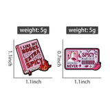 Extra Spicy Books Brooch Enamel Pin