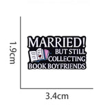 Book Boyfriends Brooch Enamel Pin