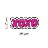 XOXO Metal Enamel Sticker