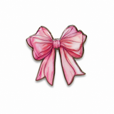 Bow Metal Enamel Sticker