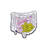 Intestine Brooch Enamel Pin
