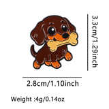 Dachshund Dog Brooch Enamel Pin