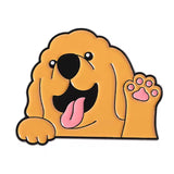 Friendly Neighbour Dog Brooch Enamel Pin