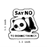Lazy Panda Brooch Enamel Pin