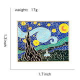 Starry Night Van Gogh Brooch Enamel Pin