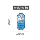 Vitamin Sea Travel Brooch Enamel Pin