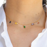 18K Gold Plated Dino Charm Necklace