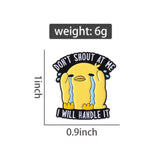 Sensitive Duck Brooch Enamel Pin