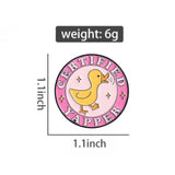 Certified Yapper Duck Brooch Enamel Pin