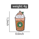 Cate Frappe Brooch Enamel Pin Size