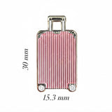 Suitcase Pink Enamel Sticker