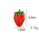 Red Strawberry Brooch Enamel Pin
