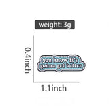 Hope Brooch Enamel Pin Size