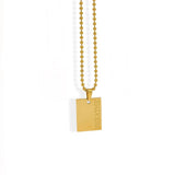 18K Gold Plated Breathe Necklace