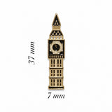 Big Ben London Metal Enamel Sticker