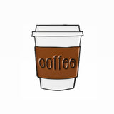 Coffee Enamel Sticker