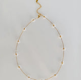 18K Gold Plated Dainty Floral Necklace
