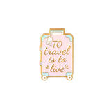 Travel Suitcase Brooch Enamel Pin