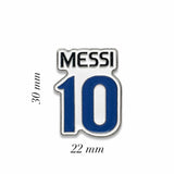 Number 10 Messi Metal Enamel Sticker
