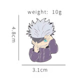 Satoru Gojo Jujutsu Kaisen Anime Brooch Enamel Pin