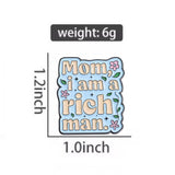 I Am A Rich Man Brooch Enamel Pin