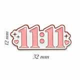 11:11 Metal Enamel Sticker