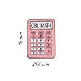 Girl Math Enamel Sticker