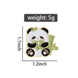 Bamboo Eating Panda Brooch Enamel Pin