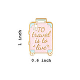 Travel Suitcase Brooch Enamel Pin