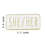 She/Her Pronouns Brooch Enamel Pin