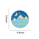 To The Mountains Brooch Enamel Pin