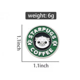 Starpugs Coffee Brooch Enamel Pin