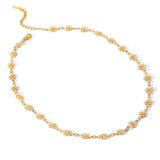 18K Gold Plated Daisy Necklace