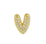 Small Bubble Initial Name Necklace V